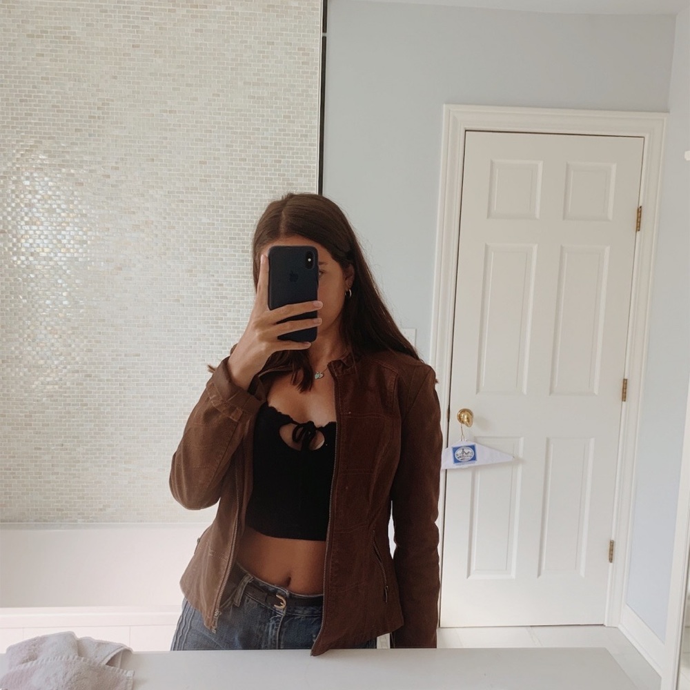 brown LA coalition jacket